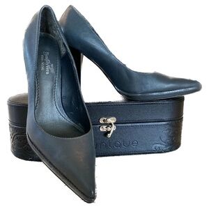 Simply Vera Wang Leather Platform Pumps, Grey Size 9M